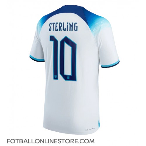 Billige England Raheem Sterling #10 Hjemmetrøye VM 2022 Kortermet